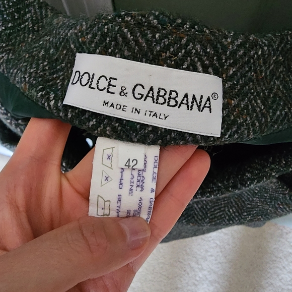 Vintage Dolce&Gabbana Wool Skirt - Picture 2 of 2